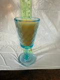 Honeysuckle & Gardenia Vintage Blue Glass Candle