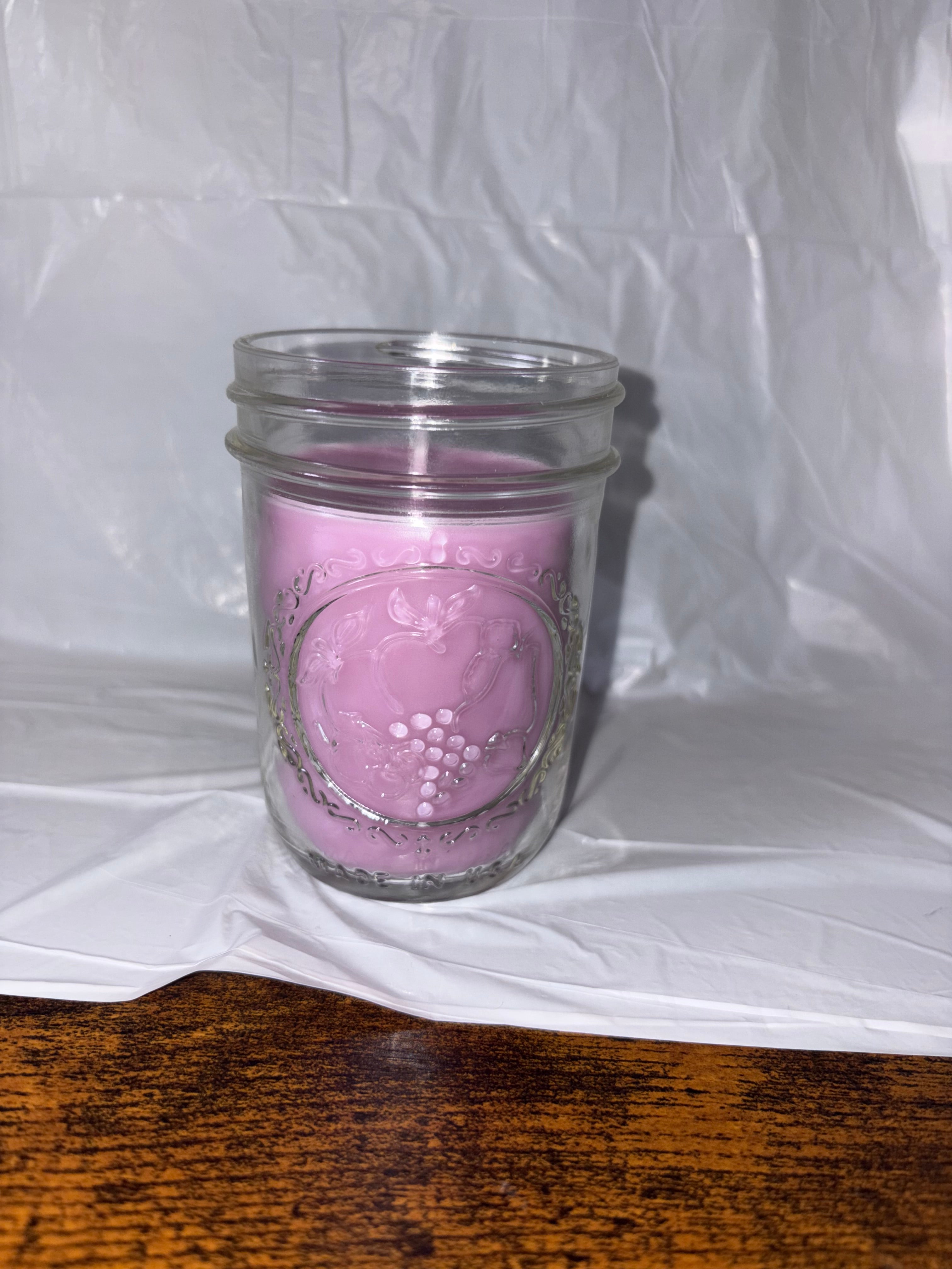 Lilac Ball Jar Candle